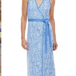 Diane Von Furstenberg Light Blue Knit Dress
